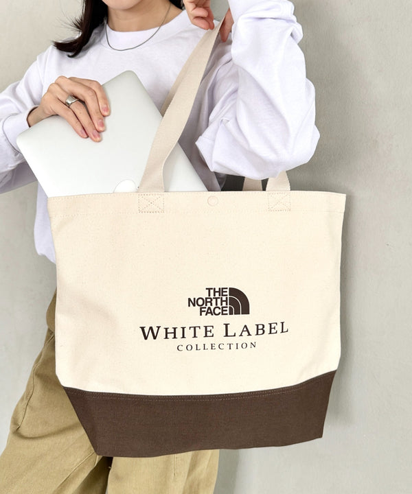 THE NORTH FACE(ザ・ノースフェイス)/A4対応 大容量 キャンバス トートバッグ/BLOCK CANVAS BAG | IM1254055 | クリーム