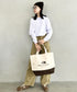 THE NORTH FACE(ザ・ノースフェイス)/A4対応 大容量 キャンバス トートバッグ/BLOCK CANVAS BAG | IM1254055 | クリーム