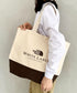 THE NORTH FACE(ザ・ノースフェイス)/A4対応 大容量 キャンバス トートバッグ/BLOCK CANVAS BAG | IM1254055 | クリーム