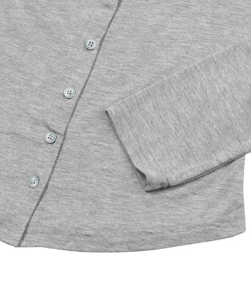 MUCENT(ムセント)/スリム フィット ラウンドネック カーディガン/ANZ SLIM FIT R-NECK CARDIGAN | AT2254056 | グレー