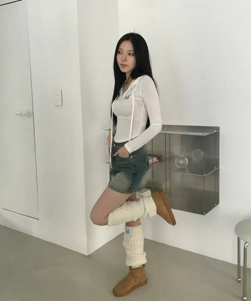 MUCENT(ムセント)/スナップボタン スリム フィット フード Tシャツ/RUEN SIGNATURE SLIM HOOD T | AT2254057 | ホワイト