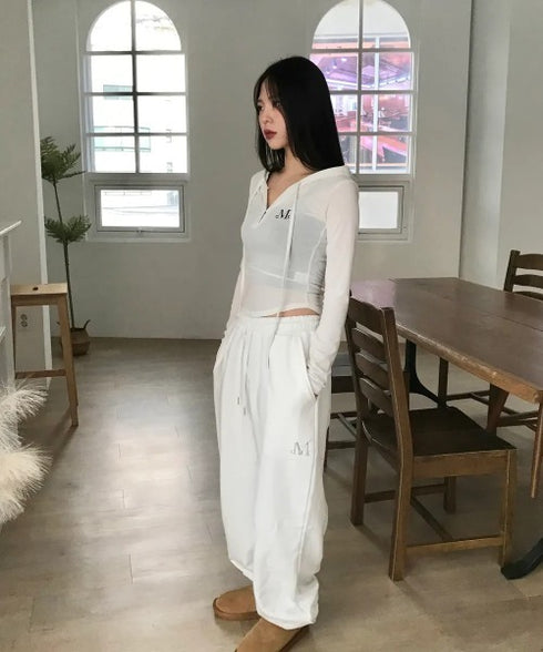 MUCENT(ムセント)/スナップボタン スリム フィット フード Tシャツ/RUEN SIGNATURE SLIM HOOD T | AT2254057 | ホワイト