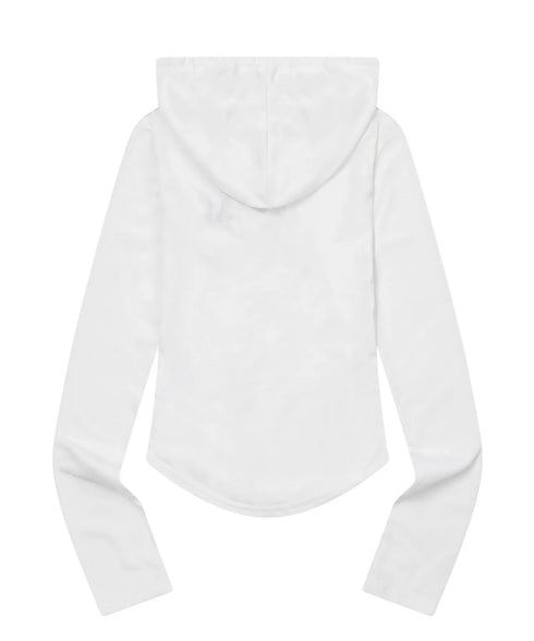 MUCENT(ムセント)/スナップボタン スリム フィット フード Tシャツ/RUEN SIGNATURE SLIM HOOD T | AT2254057 | ホワイト