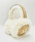 MUCENT(ムセント)/刺しゅう入り 折り畳み式 ムートン ファー イヤーマフ/BEAR FUR EARMUFF | AT6254059 | キャメル