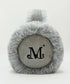 MUCENT(ムセント)/刺しゅう入り 折り畳み式 ムートン ファー イヤーマフ/BEAR FUR EARMUFF | AT6254059 | グレー