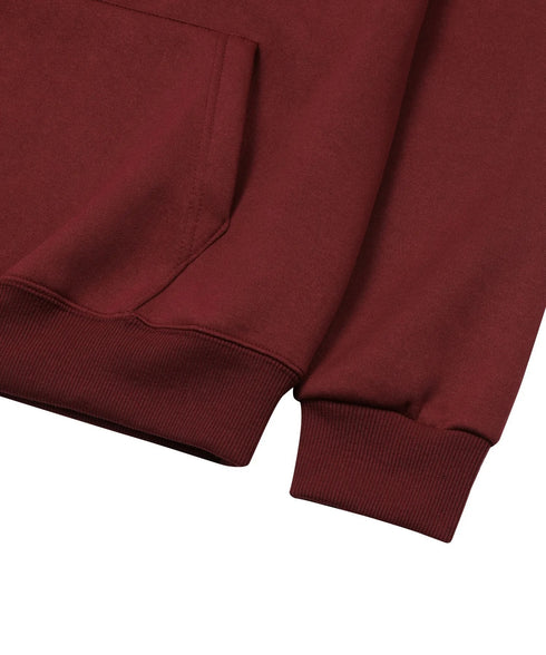 MUCENT(ムセント)/ロゴ刺繍 ベーシック フーディ パーカー/SIGNATURE BASIC LOGO HOOD T | AT2254044 | バーガンディー