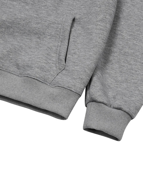 MUCENT(ムセント)/ロゴ刺繍 ベーシック フーディ パーカー/SIGNATURE BASIC LOGO HOOD T | AT2254044 | グレー