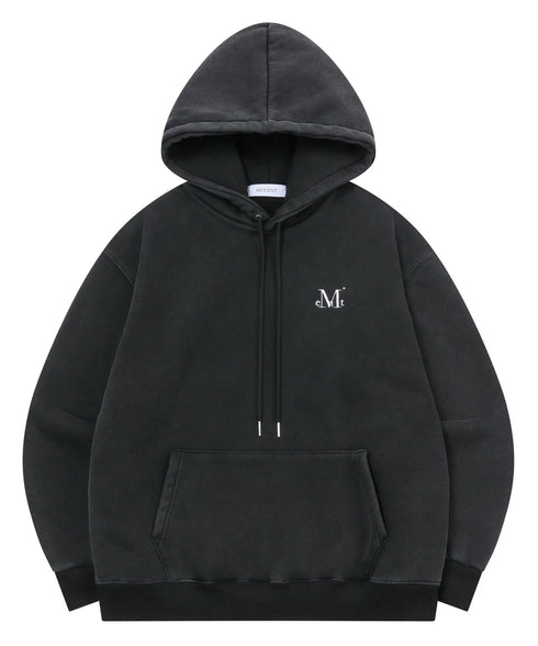MUCENT(ムセント)/ロゴ刺繍 ベーシック フーディ パーカー/SIGNATURE BASIC LOGO HOOD T | AT2254044 | ブラック系その他
