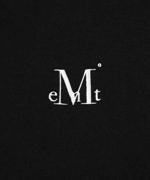 MUCENT(ムセント)/ロゴ刺繍 ベーシック フーディ パーカー/SIGNATURE BASIC LOGO HOOD T | AT2254044 | ブラック