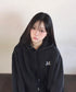 MUCENT(ムセント)/ロゴ刺繍 ベーシック フーディ パーカー/SIGNATURE BASIC LOGO HOOD T | AT2254044 | ブラック系その他
