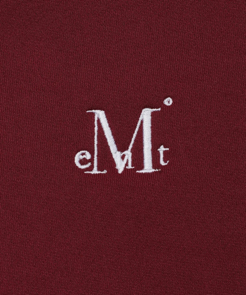 MUCENT(ムセント)/ロゴ刺繍 ベーシック プルオーバー スウェット/SIGNATURE BASIC LOGO MTM | AT2254046 | バーガンディー