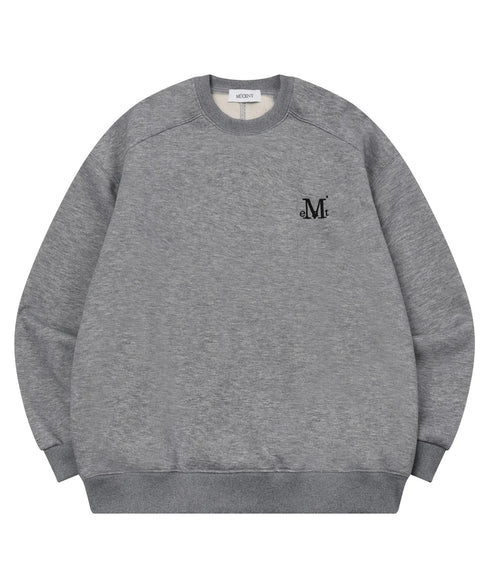 MUCENT(ムセント)/ロゴ刺繍 ベーシック プルオーバー スウェット/SIGNATURE BASIC LOGO MTM | AT2254046 | グレー