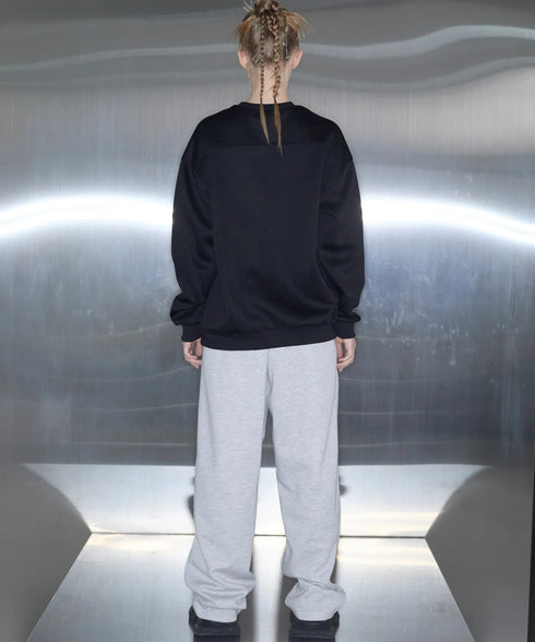 MUCENT(ムセント)/ロゴ刺繍 ベーシック プルオーバー スウェット/SIGNATURE BASIC LOGO MTM | AT2254046 | ブラック