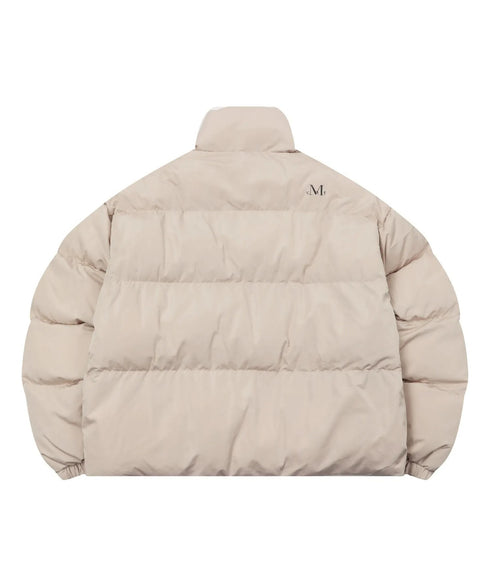MUCENT(ムセント)/中綿 ジップアップ スタンドカラー ハイネック ダウンジャケット/Hep High Neck Signature Wellon Padding | AT2254047 | ベージュ