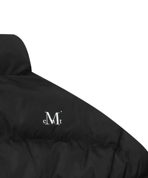 MUCENT(ムセント)/中綿 ジップアップ スタンドカラー ハイネック ダウンジャケット/Hep High Neck Signature Wellon Padding | AT2254047 | ブラック