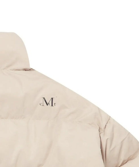 MUCENT(ムセント)/中綿 ジップアップ スタンドカラー ハイネック ダウンジャケット/Hep High Neck Signature Wellon Padding | AT2254047 | ベージュ