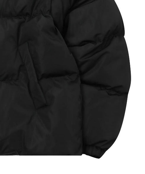 MUCENT(ムセント)/中綿 ジップアップ スタンドカラー ハイネック ダウンジャケット/Hep High Neck Signature Wellon Padding | AT2254047 | ブラック
