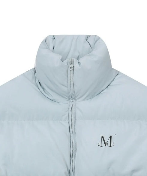 MUCENT(ムセント)/中綿 ジップアップ スタンドカラー ハイネック ダウンジャケット/Hep High Neck Signature Wellon Padding | AT2254047 | ライトブルー