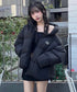 MUCENT(ムセント)/中綿 ジップアップ スタンドカラー ハイネック ダウンジャケット/Hep High Neck Signature Wellon Padding | AT2254047 | ブラック