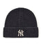 MLB KOREA(エムエルビーコリア)/ヴィンテージ ロゴ ダメージ ビーニー ニット帽/Vintage basic mid beanie | AT5254049 | ブラック