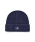 MLB KOREA(エムエルビーコリア)/ヴィンテージ ロゴ ダメージ ビーニー ニット帽/Vintage basic mid beanie | AT5254049 | ネイビー