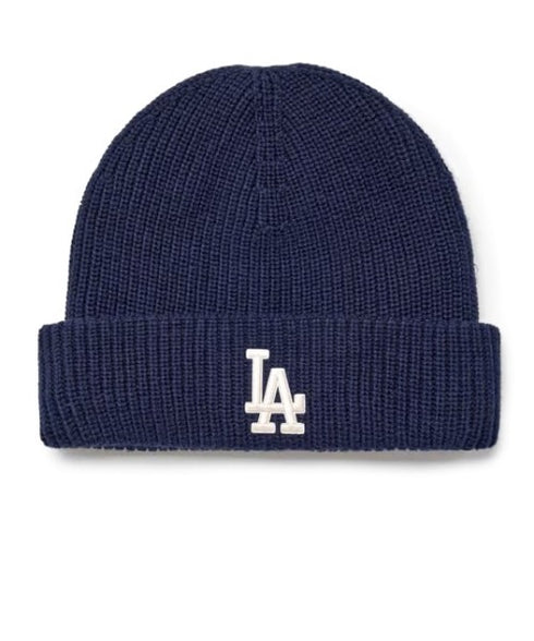 MLB KOREA(エムエルビーコリア)/ロゴ刺繍ビーニー ニット帽/New jelly mid-binnie | AT5254050 | ネイビー