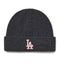 MLB KOREA(エムエルビーコリア)/ロゴ刺繍ビーニー ニット帽/New jelly mid-binnie | AT5254050 | チャコールグレー
