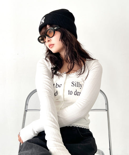 MLB KOREA(エムエルビーコリア)/ロゴ刺繍ビーニー ニット帽/New jelly mid-binnie | AT5254050 | ブラック