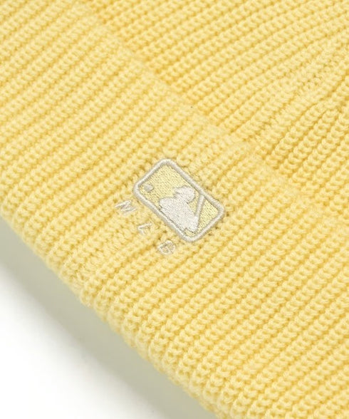 MLB KOREA(エムエルビーコリア)/ロゴ刺繍ビーニー ニット帽/New jelly mid-binnie | AT5254050 | イエロー