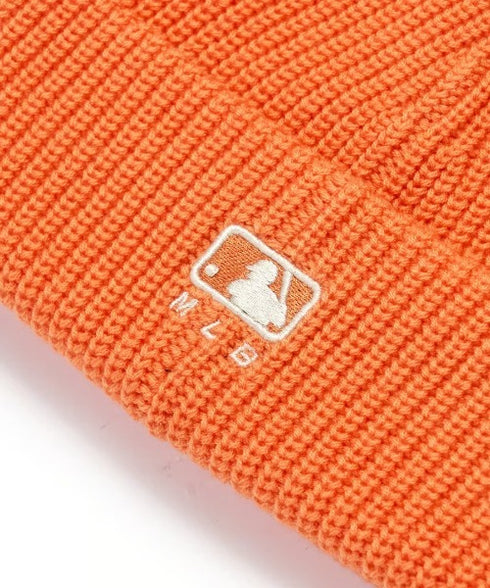 MLB KOREA(エムエルビーコリア)/ロゴ刺繍ビーニー ニット帽/New jelly mid-binnie | AT5254050 | オレンジ