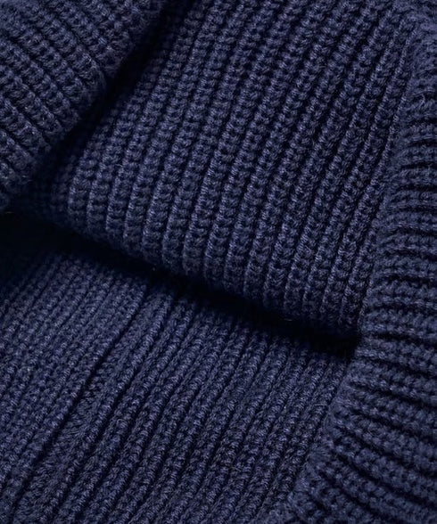 MLB KOREA(エムエルビーコリア)/ロゴ刺繍ビーニー ニット帽/New jelly mid-binnie | AT5254050 | ネイビー