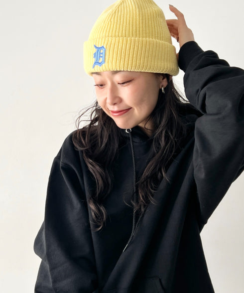 MLB KOREA(エムエルビーコリア)/ロゴ刺繍ビーニー ニット帽/New jelly mid-binnie | AT5254050 | イエロー