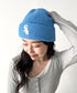 MLB KOREA(エムエルビーコリア)/ロゴ刺繍ビーニー ニット帽/New jelly mid-binnie | AT5254050 | ブルー系その他