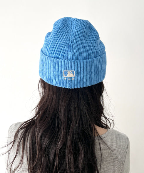 MLB KOREA(エムエルビーコリア)/ロゴ刺繍ビーニー ニット帽/New jelly mid-binnie | AT5254050 | ブルー系その他