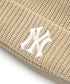 MLB KOREA(エムエルビーコリア)/ロゴ刺繍ビーニー ニット帽/New jelly mid-binnie | AT5254050 | ベージュ