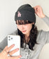 MLB KOREA(エムエルビーコリア)/ロゴ刺繍ビーニー ニット帽/New jelly mid-binnie | AT5254050 | チャコールグレー