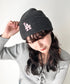 MLB KOREA(エムエルビーコリア)/ロゴ刺繍ビーニー ニット帽/New jelly mid-binnie | AT5254050 | チャコールグレー