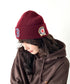 MLB KOREA(エムエルビーコリア)/ロゴパッチ ワッペン ビーニー ニット帽/Patch beanie | AT5254051 | ワインレッド