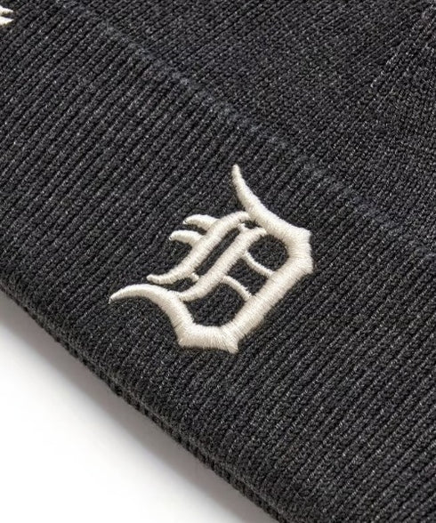 MLB KOREA(エムエルビーコリア)/ロゴパッチ ワッペン ビーニー ニット帽/Patch beanie | AT5254051 | チャコールグレー
