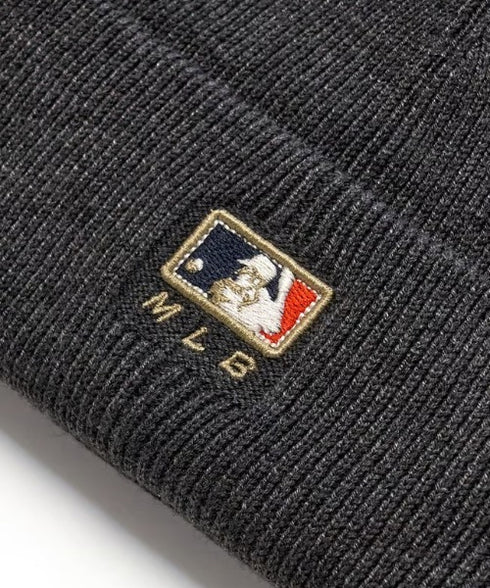 MLB KOREA(エムエルビーコリア)/ロゴパッチ ワッペン ビーニー ニット帽/Patch beanie | AT5254051 | チャコールグレー