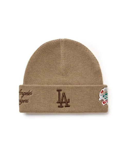 MLB KOREA(エムエルビーコリア)/ロゴパッチ ワッペン ビーニー ニット帽/Patch beanie | AT5254051 | ベージュ
