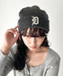 MLB KOREA(エムエルビーコリア)/ロゴパッチ ワッペン ビーニー ニット帽/Patch beanie | AT5254051 | チャコールグレー