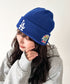 MLB KOREA(エムエルビーコリア)/ロゴパッチ ワッペン ビーニー ニット帽/Patch beanie | AT5254051 | ブルー