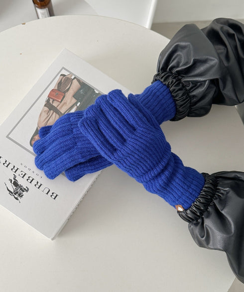 【10色展開】ユニセックススマホ対応ニット手袋 | CL6254022 | ブルー