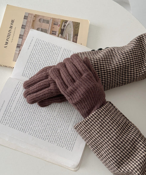 【10色展開】ユニセックススマホ対応ニット手袋 | CL6254022 | ブラウン