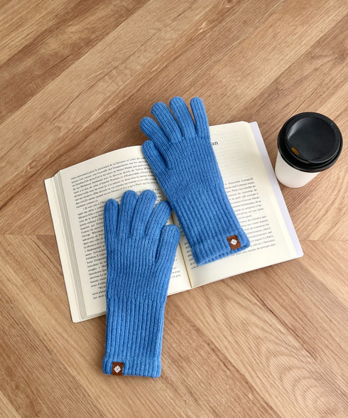 【10色展開】ユニセックススマホ対応ニット手袋 | CL6254022 | ライトブルー