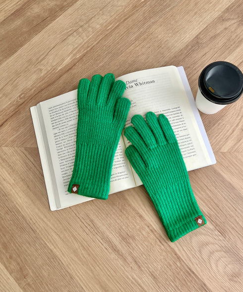 【10色展開】ユニセックススマホ対応ニット手袋 | CL6254022 | グリーン