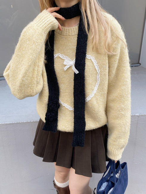 ローズニットタイ | SL4244606 | ブラック