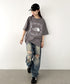 THE NORTH FACE(ザ・ノースフェイス)/ビッグロゴ プリント バンダナ 半袖 Tシャツ/M'S BANDANA S/S R/TEE | IM2251068 | グレー