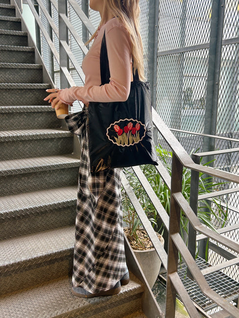 巻きスカート風チェックスカート | SL2243625 | ブラック